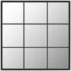 Image de Miroir Mural Noir 60x60 Cm Métal Vidaxl