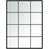 Image de Miroir Mural Noir 80x60 Cm Métal Vidaxl