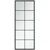 Image de Miroir Mural Noir 100x40 Cm Métal Vidaxl