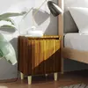 Image de Tables De Chevet Pieds En Bois 2 Pcs Chêne Marron 40x30x50 Cm Vidaxl