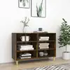 Image de Buffet Chêne Fumé 103,5x35x70 Cm Bois D'ingénierie Vidaxl