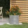 Image de vidaXL Jardinière de jardin Acier galvanisé 40x40x36 cm Argenté 318847