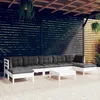 Image de vidaXL Bois de Pin Massif Salon de Jardin 8 pcs avec Coussins Mobilier de Patio Meubles dExtérieur Mobilier de Jardin 3097098
