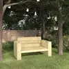 Image de Banc De Jardin 139 Cm Bois De Pin Imprégné Vidaxl