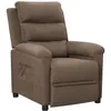 Image de Fauteuil Inclinable Taupe Tissu Vidaxl