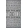 Image de Tapis À Tissage Plat D'extérieur 80x150 Cm Rayures Bleues Vidaxl