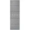 Image de Tapis À Tissage Plat D'extérieur 80x250 Cm Rayures Bleues Vidaxl