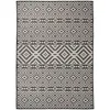 Image de Tapis À Tissage Plat D'extérieur 120x170 Cm Rayures Noires Vidaxl