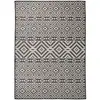 Image de Tapis À Tissage Plat D'extérieur 200x280 Cm Rayures Noires Vidaxl