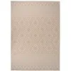 Image de Tapis À Tissage Plat D'extérieur 120x170 Cm Rayures Brunes Vidaxl