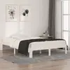 Image de Cadre De Lit Sans Matelas Blanc 135x190 Cm Vidaxl