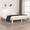 Image de vidaXL Cadre de Lit Sommier à Lattes Lit Adulte Cadre à Lattes Lit Double sur Pied Meuble de Chambre à Coucher 160x200 cm 810375