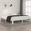 Image de Cadre De Lit Sans Matelas Blanc Bois De Pin Massif 160x200 Cm Vidaxl