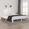 Image de vidaXL Cadre de lit Blanc Bois massif 180x200 cm Super King 810381