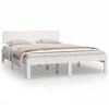 Image de Cadre De Lit Sans Matelas Blanc Bois De Pin Massif 140x200 Cm Vidaxl
