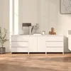Image de 3098065 vidaXL Buffets 3 pcs Blanc Bois dingénierie