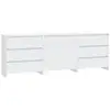 Image de Vidaxl buffets 3 pcs blanc bois d'ingénierie