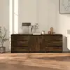 Image de Buffets 3 Pcs Chêne Fumé Bois D'ingénierie Vidaxl