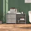Image de Buffets 2 Pcs Gris Béton Bois D'ingénierie Vidaxl