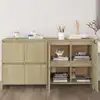 Image de Buffets 2 Pcs Chêne Sonoma 70x41x75 Cm Bois D'ingénierie Vidaxl