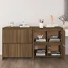 Image de vidaXL Buffets 2 pcs Chêne marron 70x41x75 cm Bois dingénierie 3098096