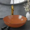Image de vidaXL Lavabo de bain avec robinet et drain à poussoir Verre trempé 3098456