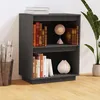 Image de Armoire Console Gris 60x34x75 Cm Bois De Pin Solide Vidaxl