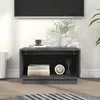 Image de vidaXL Meuble TV Gris 60x35x35 cm Bois de pin massif