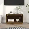 Image de Meuble Tv Marron Miel 60x35x35 Cm Bois De Pin Massif Vidaxl