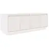 Image de Vidaxl meuble tv blanc 110x34x40 cm bois de pin massif