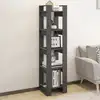 Image de Bibliothèque/séparateur De Pièce Gris 41x35x160 Cm Pin Massif Vidaxl