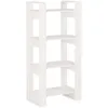 Image de Bibliothèque/séparateur De Pièce Blanc 60x35x125 Cm Bois Massif Vidaxl
