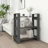 Image de Bibliothèque/séparateur De Pièce Gris 80x35x91 Cm Pin Solide Vidaxl