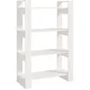 Image de Bibliothèque/séparateur De Pièce Blanc 80x35x125 Cm Pin Massif Vidaxl
