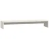 Image de Support De Moniteur Blanc 100x27x15 Cm Bois De Pin Solide Vidaxl