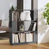 Image de Bibliothèque/séparateur De Pièce Gris 80x25x101 Cm Pin Massif Vidaxl