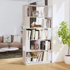 Image de vidaXL Bibliothèque-Séparateur de pièce Blanc 80x25x1635cm Pin solide 814065