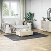 Image de vidaXL Tapis shaggy doux lavable 160x230 cm Antidérapant Anthracite 342190