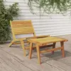 Image de Chaise De Jardin Avec Repose-pieds Bois De Teck Solide Vidaxl