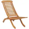 Image de Chaise De Jardin Pliable 50x90x69 Cm Bois De Teck Massif Vidaxl