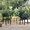 Image de Chaises De Jardin Lot De 2 Polypropylène Anthracite Vidaxl