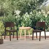 Image de Chaises De Jardin Lot De 2 Moka Polypropylène Vidaxl