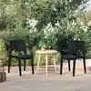 Image de Chaises De Jardin Lot De 2 Anthracite Polypropylène Vidaxl
