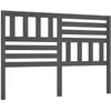 Image de vidaXL Tête de lit Gris 141x4x100 cm Bois massif de pin