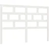 Image de vidaXL Tête de lit Blanc 146x4x100 cm Bois massif de pin