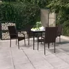 Image de vidaXL Ensemble de Salle à Manger de Jardin 5 pcs Mobilier à Dîner Table et Chaises de Repas Meubles de Terrasse Patio 3099402