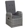 Image de Vidaxl ensemble à manger de jardin avec coussins 7 pcs gris