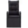 Image de Vidaxl ensemble à manger de jardin avec coussins 7 pcs noir