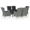 Image de Vidaxl ensemble à manger de jardin 7 pcs gris clair