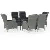 Image de Vidaxl ensemble à manger de jardin 7 pcs gris clair